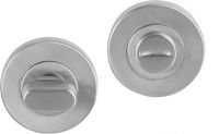 Differnz Toiletgarnituur - Mat chroom - RVS - Essence rond 53x10mm