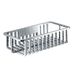Gedy Tiberio rechthoekige objecthouder, thermoplastische hars, chroom, 24 x 12,6 x 6,6