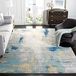 Safavieh Jasper Collection JSP101A Modern abstract modern tapijt, 2,4 x 3 m, grijs/goud
