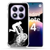 Cokitec Versterkte hoes voor Xiaomi Redmi Note 14 Pro 5G Sport MTB zwart