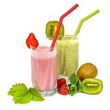 Vin Bouquet FIK 637 herbruikbare siliconen rietjes set van 4 met borsteltje voor cocktails smoothies en sap