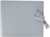 Rössler Papier 13161157006 - Fotoringbuch mit Schleife, 230 x 210 mm, 2 Ringe, 50 Seiten, grau, 1 Stück
