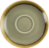 Olympia Kiln Soucoupes à cappuccino vert mousse 14cm - Set de 6