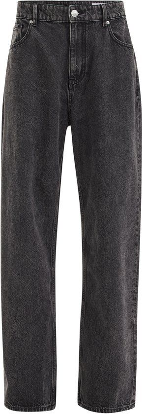 WE Fashion Heren loose fit jeans - Zwart - Maat 30/32