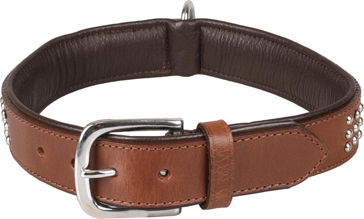FLAMINGO Halsband sedona leder fitting bruin 47-55 cm 37 mm