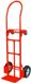 Mega-M Chariot de manutention professionnel 2-en-1 - Chariot plateforme - Capacité de charge 250 kg - Pneus à air sur roulements - Rouge RAL 3011 - Cadre renforcé