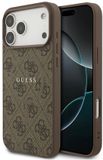 Guess Hoesje voor iPhone 17 Pro - Magsafe PU Leer - Bruin