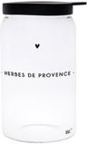 Bastion Collections Glazen voorraadpot XS - Herbes de Provence