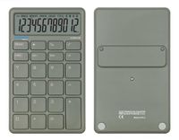 DONAU Tech rekenmachine, 12-cijferig, groen, Dual Power Solar