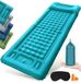 Unyqoos® Zelfopblazend campingmatras met geïntegreerd kussen en voetpomp