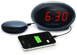 Sonic Alert Radio Alarm Klok, Wit (SBT600ss)