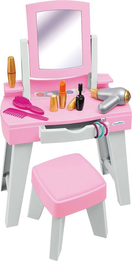 Ecoiffier My First Dressing Table - Kaptafel - Roze en Wit