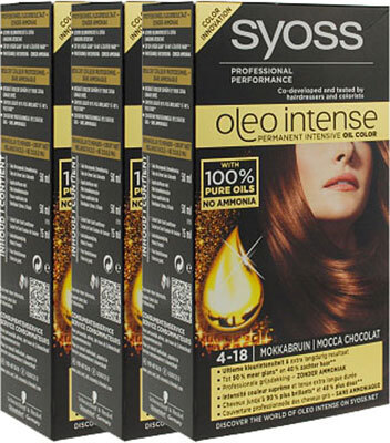 Syoss Oleo Intense 4-18 Mokka Bruin Voordeelverpakking