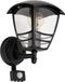 EDO IMMA BLACK PIR Lampe d'extérieur avec détecteur de mouvement