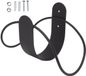 Dailygoods Support de tuyau d'arrosage Acier inoxydable Noir