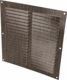 Amig - Vierkant aluminium rooster - Luchtuitlaatventilatie - Ideaal voor keuken- en badkamerplafonds - Afmetingen: 200 x 200 mm - Bruin