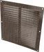 Amig - Vierkant aluminium rooster - Luchtuitlaatventilatie - Ideaal voor keuken- en badkamerplafonds - Afmetingen: 200 x 200 mm - Bruin
