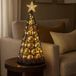 Deko-Baum HWC-O91, Weihnachtsbaumornament, Weihnachtsdekoration, Weihnachtsbaum zum Schmücken, Metall, 60 cm, Schwarz