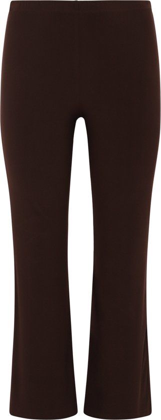 Yoek Bootcut Broek - Travelstof - Donkerbruin