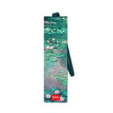 Legami - Bladwijzer met elastische bladwijzer, ook handig om het boek gesloten te houden, van gelamineerd gecertificeerd papier, 4,7 x 17,5 cm, Claude Monet thema
