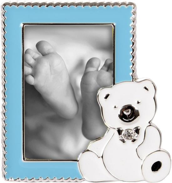 Goldbuch GOL-960300 metalen fotolijst SWEET BEAR voor 5x8 cm blauw