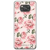 ERT GROUP mobiel telefoonhoesje voor Xiaomi POCOPHONE X3 origineel en officieel erkend Babaco patroon Flowers 013 optimaal aangepast aan de vorm van de mobiele telefoon, hoesje is gemaakt van TPU