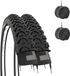 Wan GmbH 2x Pneus VTT Noir 26 Pouces Incluant Chambres à Air VTT 26x1.95