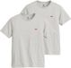 LEVIS T-shirt Original Housemark Tee Set van 2 Grijs Katoen XXL