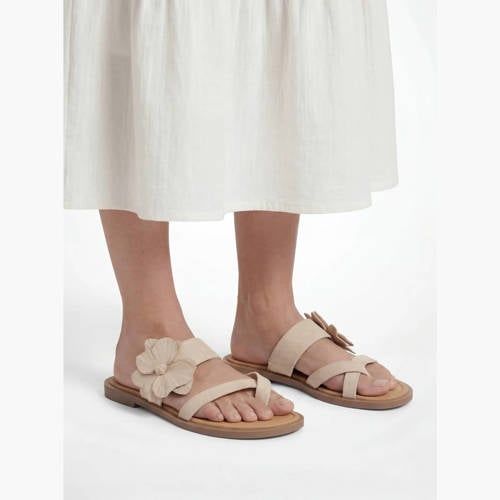 Graceland suède slippers beige