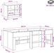 vidaXL Loft Bed Frame met Kast 3 st Grijs Sonoma Bewerkt hout