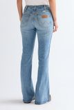Wrangler MONTANA Dames Flared Fit Jeans Blauw - Maat W27 X L34