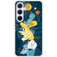 Samsung Galaxy A55 Sea flowers verstevigd hoesje met sublimatie bedrukking