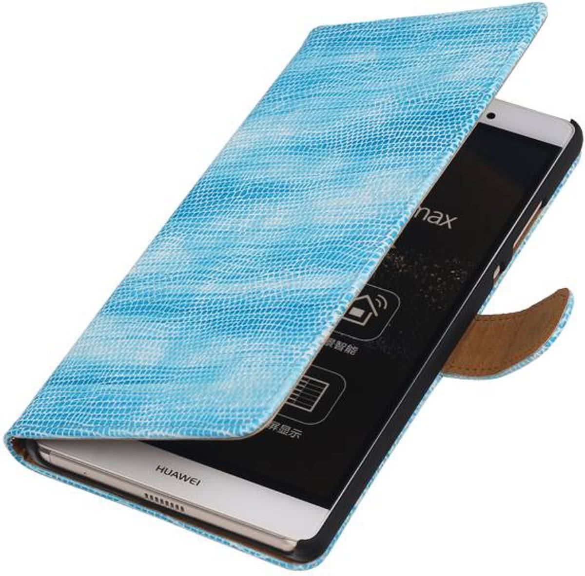 Best Cases Huawei Ascend Y540 Aqua Bookstyle Wallet Hoesje Mini Slang Blauw - Cover Case Hoes