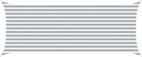vidaXL Zonneschaduw Lichtgrijs en wit 2 x 5 m 100% Polyester Oxford