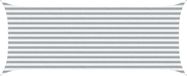 vidaXL Zonneschaduw Lichtgrijs en wit 2 x 5 m 100% Polyester Oxford