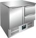Saro Koelwerkbank | 1 deur en 2 lades | Compressor onder | Vivia S901 s/s top 2 x 1