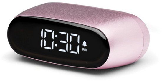 Lexon Minut Wekker mini jasnoroze/light pink LR154LP