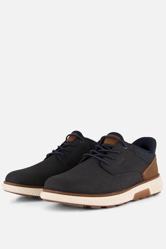 Rieker Instappers Blauw Leer Maat 44