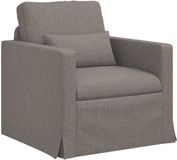 vidaXL Bank Taupe Stof 78 x 78 x 80 cm