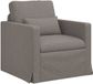 vidaXL Bank Taupe Stof 78 x 78 x 80 cm