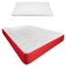 Matelas visco, 105x190 cm, réversible, antibactérien, hypoallergénique