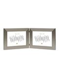 Deknudt Frames S41VD1-H2H-10.0X15.0 Fotolijst, openklapbaar, voor 2 foto's, liggend formaat, zilverkleurig