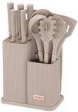 Klausberg Ensemble de cuisine 15 pièces - Beige