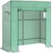 Greenhouse For Tomatoes In Plastic Film With Sloping Roof, Mesh Window And Roll-up Door 196 X 77 X 197 Cm Green