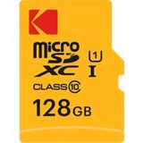 Kodak Carte mémoire microSDXC Performance Premium, 128Go, Classe 10 / UHS-1 U1, Avec Adaptateur EKMSDM128GXC10K