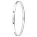 Lucardi Dames Armband bangle geboortestenen - Staal - Armband - Cadeau - Stijlvol - Zilverkleurig