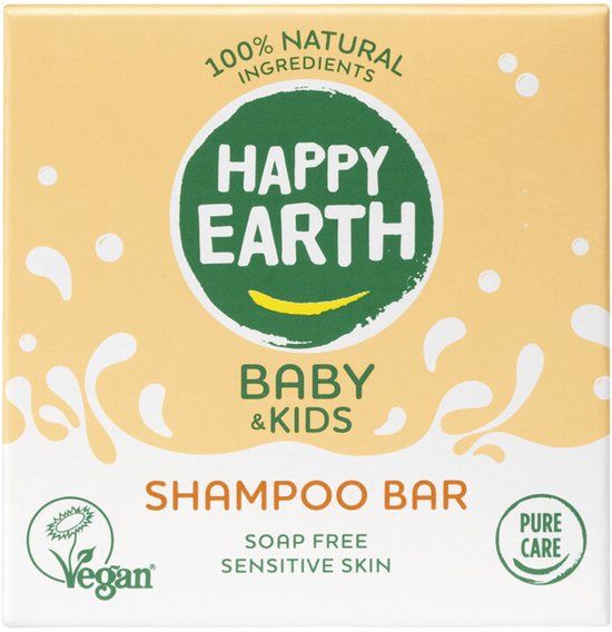 Happy Earth Baby & Kids 100% Natuurlijke Shampoo Bar - 50 gr
