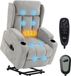 HOMCOM Fauteuil inclinable électrique - Gris clair