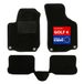 DBS 1763202 Autovloermatten - Op maat gemaakt - 3 stuks - Antislip - Zwart naaldvilt 900 g/m² - Fluwelen productie - Star serie