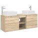 vidaXL Badkamerkastenset 3 st Sonoma Eiken 49,5 x 41 x 63 cm